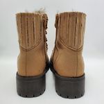 Journee Collection  Women's Trail Tan Faux Suede Lace Up Hiking Boots Size 9 Photo 1