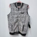 NFL Carolina Panthers Gray Sherpa Vest sz Medium Photo 0