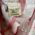 Lovestitch  Button Up Roll Tab 100% Cotton Nautical Striped White Red Small Photo 5