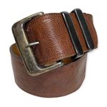 Vintage Comme Des‎ Faus Brown Leather Belt Photo 0