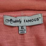 Absolutely Famous Pink Knit Top Size XL NWT Pink Crochet Top Photo 4