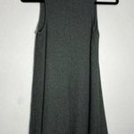 MICHELLE by Commune Green Ribbed Knit Mock Neck Sleeveless Swing Dress Photo 9