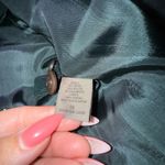 Vtg Wool Cashmere Blend Blazer Dark Green Women 16 Pea Coat Single Breasted Photo 3