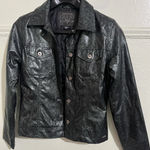 Guess Vintage Dark Green Snakeskin Print Jacket Photo 0