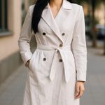 Bagatelle NWT  Collection Trench  Coat White/Cream / Latte Photo 0