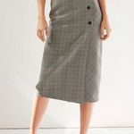 Babaton  Plaid Button Up Midi Skirt Photo 6