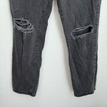 Cotton On long straight leg high rise black dark gray denim jean women’s size 12 Photo 1