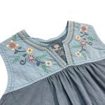 Sherpa Adventure Gear Womens Embroidered Top Tank Blue Size Large Boho Photo 1