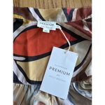 Molly Bracken Blouse Button Up Artsy Print Flowy Boho Sz S Long Sleeve NWT Photo 5