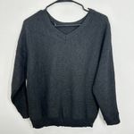 Philosophy Republic Clothing Charcoal Heather Gray Knit Sweater Women's Pullover Size L Photo 3