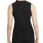 Nike NEW Tank Top Yoga Black Crochet Trim Dri-Fit Loose Fit Women's Size Large Photo 8