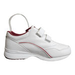 Propet Tour Walker Strap Shoes White/Berry Leather Hook & Loop Women’s Size 10 White Photo 2