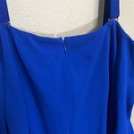 R&M Richards Plus 20W Blue Off the Shoulder Knee Length Dress Optional Straps Photo 8