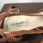 LK Bennett L.K. Bennett Aquina Woven Leather Espadrille Wedge Womens 41 Strappy Sandal Photo 9