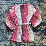 Retrofête Gabrielle Dress in Multi Pink Stripe Photo 12