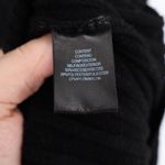 Black Ribbed Knit Maxi Dress Tie Back Long Sleeve Size XS Photo 2