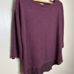 Silence + Noise SALE! Burgundy Mixed Media Top Size M EUC Photo 2