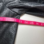 Dennis Basso Dennis by Dennis Brasso Black Faux Leather Women's Jacket Large‎ Diamond Photo 7