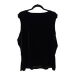 Vintage Koret Black Velvet Sleeveless Shell Top – 2X Plus Size Holiday Evening Photo 3