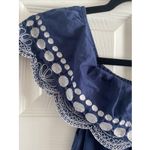 Calypso St. Barth  Target Womens Small Navy Off Shoulder European Peasant Boho Photo 1