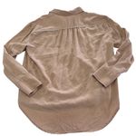 Free People Shirt Womens Medium Pink Off Campus Button Up Top Metallic Detail Photo 3