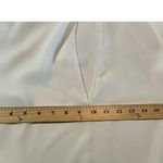 ASOS White Ruffled Blouse Cold Shoulder Tiered Long Sleeve Gold Buttons Size 10 Photo 14