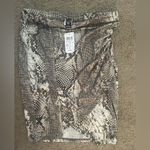 Windsor NWT Asymmetrical Snake Skin Pencil Skirt, Size Medium Photo 10
