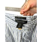 Tahari Womens 100% Linen Striped Pants Blue & White Size 6 Photo 4