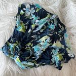 Caribbean Joe Vintage 100% cotton tropical cap sleeve button up, size S petite Photo 0