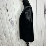 Quacker Factory  Velvet Velour Tank Top Shirt Blouse Plus Sz XL Black Sequin Neck Photo 5