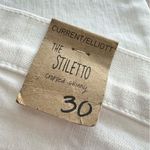 Current/Elliott NWT Current/Elliot The Stiletto Skinny Cropped Jeans in Salty Destroy Sz 30 Photo 6