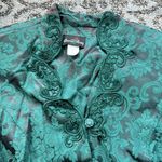 Vintage David Rose Lace Floral Skirt Set Emerald Green 16W Photo 2