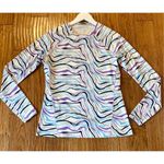 Coolibar UPF 50 patterned geodeālong sleeve top Small Blue Photo 12