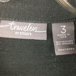 Chico's Chico’s Army Green Zip Up Zappa Long Sleeve Utility Jacket XL Photo 4