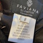 Faviana  black two piece beaded prom pageant dress Photo 7