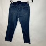 Indigo Blue  Over Belly Maternity Dark Jeans Straight Leg P XL Photo 2