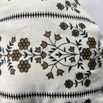 Lapogee Cottage Core Maxi Dress 2X Cream Microfloral Smocked Romantic Boho Folk Black Photo 8