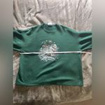 Vintage Sledding Polar Bear Green Oversized Crewneck Sweatshirt Unisex Sz XL GUC Photo 5