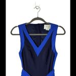 Elevenses Anthropologie Black And Blue Sleeveless Cut Out Becca Jumpsuit Size 0 Photo 4
