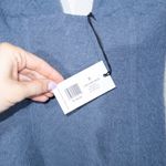 We Wore What NWT  Grey Blue Textured Knit V-Neck Mini Dress Size 6 Photo 4