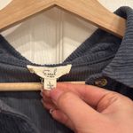 easel  corduroy ruffle button down tunic dress Photo 3