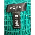 AQUA  Green Midi Dress Square Neck Sleeveless Tie‎ Front Smocked Back Photo 7