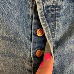 Lucky Brand  Relaxed Taper Button Fly Cropped Ripped Light Wash Jeans Photo 3