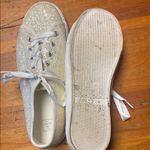 Stylish White Glitter Sneakers by David Bridal Studios Size 10 Photo 2