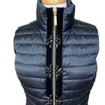 Lilly Pulitzer Noella Satin Puffer Vest In Onyx Photo 3
