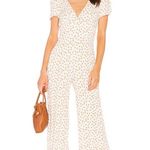 Free People Mia Empire-Waist Jumpsuit in Ivory Photo 0