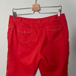 Pierre Balmain Golf Womens Red Capris Floral Embroidery Size 84 cm / 33" Photo 3