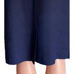 Christian Dior  Vintage Navy Blue Pleated Skirt Separates Pockets ~ Size 14 Photo 3