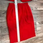 Worthington WORTHIGTON 2 PIECE SKIRT SUIT WITH BLAZER RED SIZE 10 OFFICE CASUAL WORKWEAR Photo 13