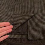 Briggs New York  stylish black and grey houndstooth fully lined skirt EUC Photo 5